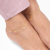 Golden North Star Anklet