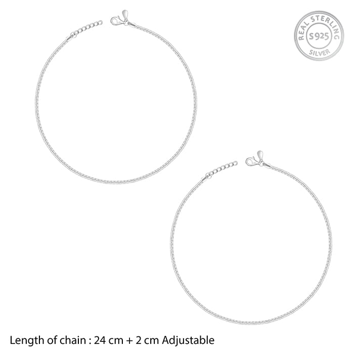 Silver Classy Anklet