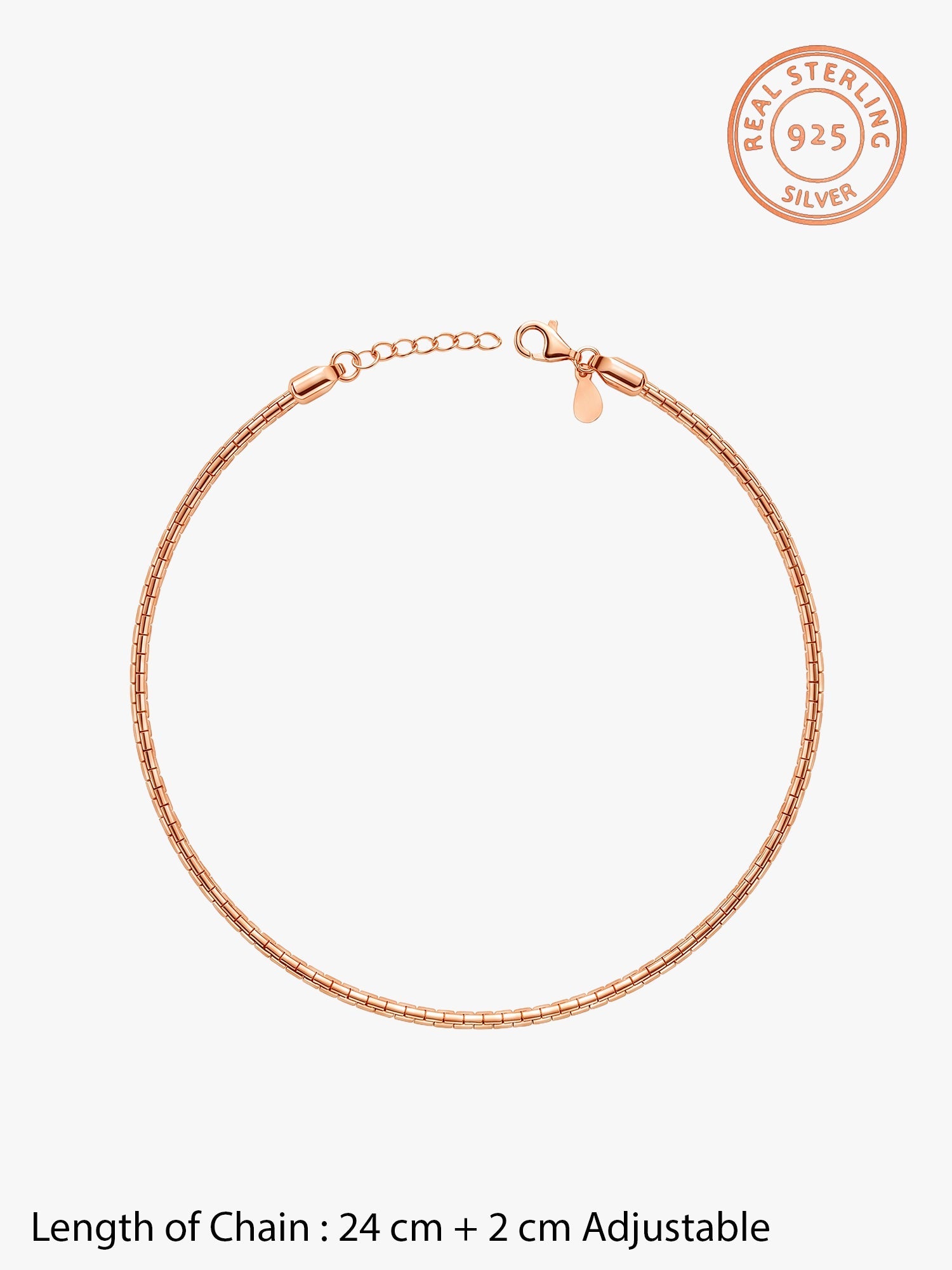 Rose Gold Novus Anklet