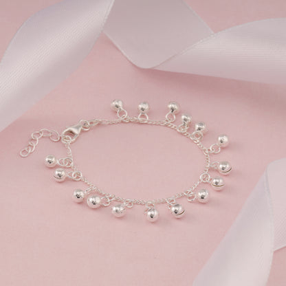 Silver Cute Rhythm Kids  Anklet (0-1 yrs)