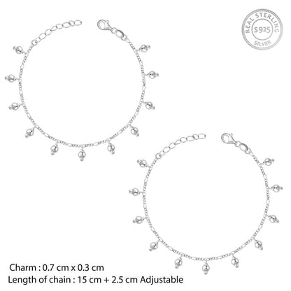 Silver Enchanted Magic Kids Anklet (1-3 yrs)