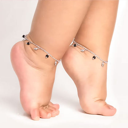 Silver Love Of The Beads Kids Anklet