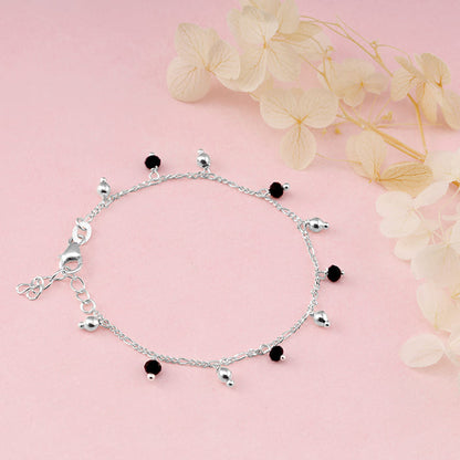 Silver Love Of The Beads Kids Anklet