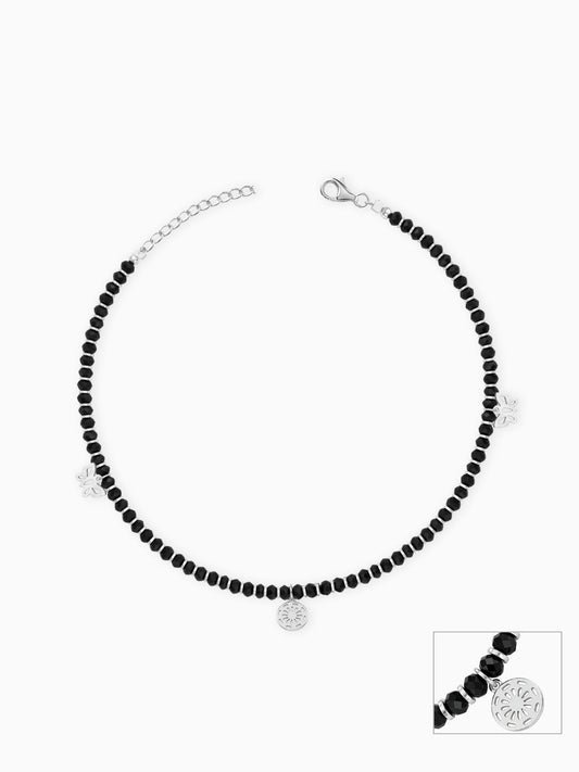 Silver Butterfly Charm Anklet