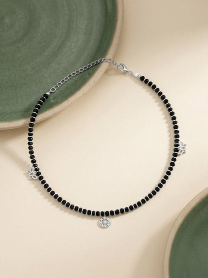 Silver Butterfly Charm Anklet