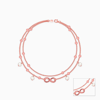 Rose Gold Infinity Grace Anklet