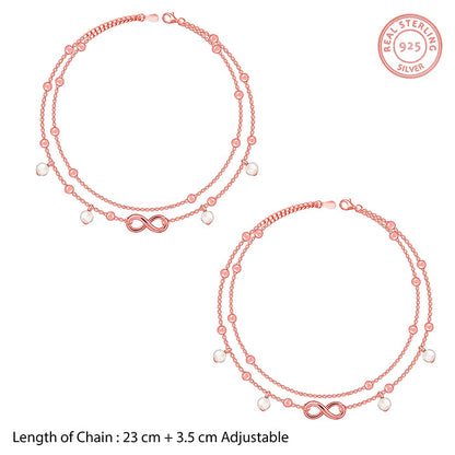 Rose Gold Infinity Grace Anklet