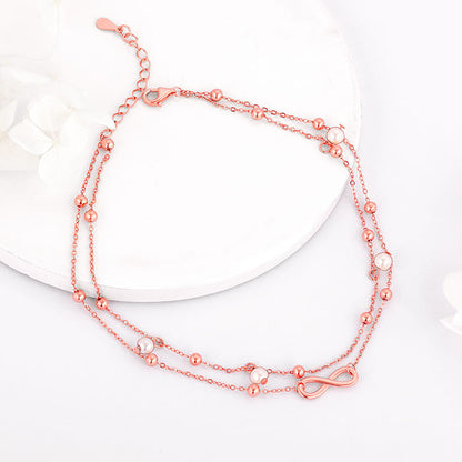 Rose Gold Infinity Grace Anklet