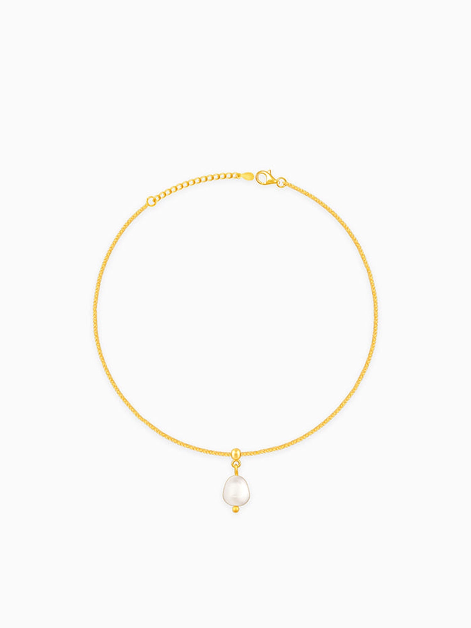 Golden Gentle Pearl Anklet