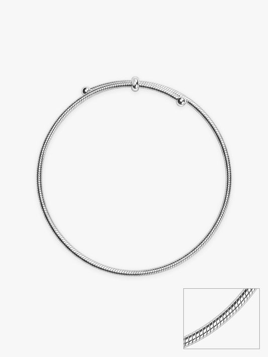 Silver Classic Slider Anklet