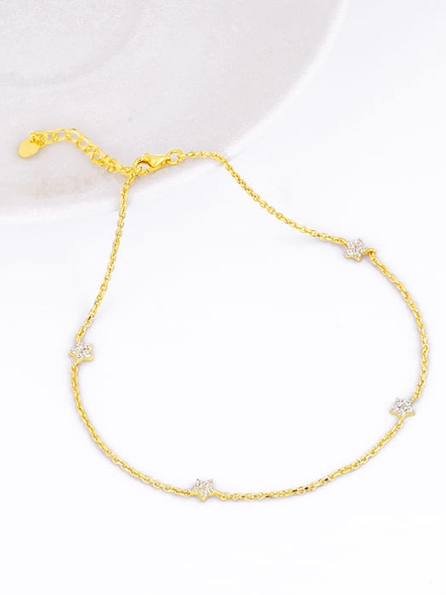 Golden Star Constellation Anklet