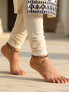 Silver Evil Eye Protection Anklet