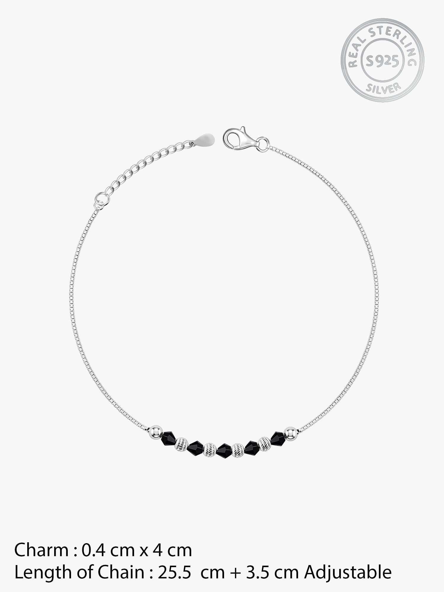 Silver Gypsy Gleams Anklet