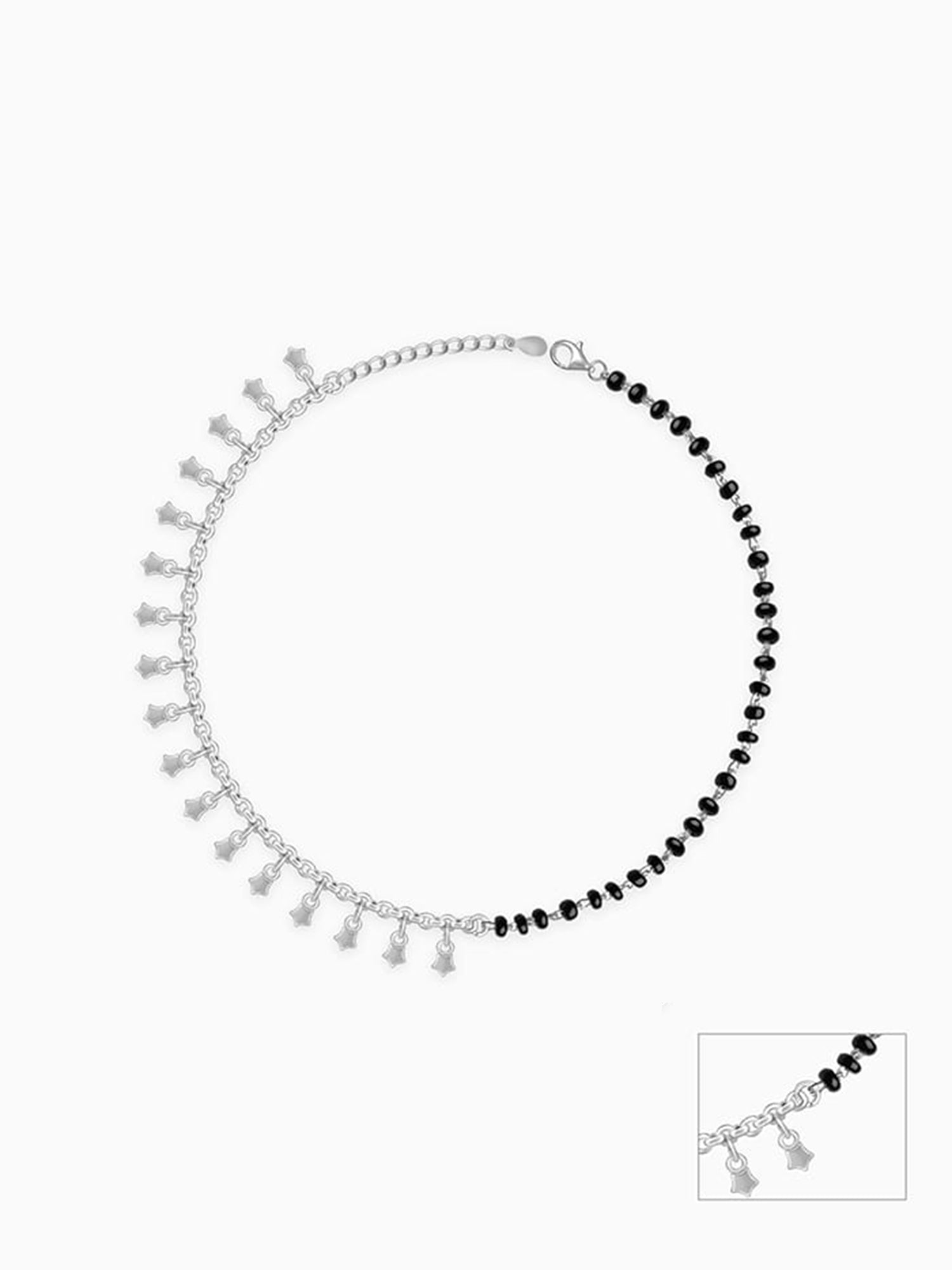 Silver Unique Vibe Anklet