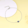 Silver Blue Evil Eye Anklet