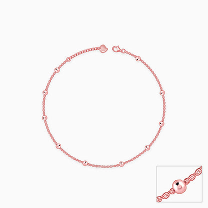 Rose Gold Your Simplicity Anklet