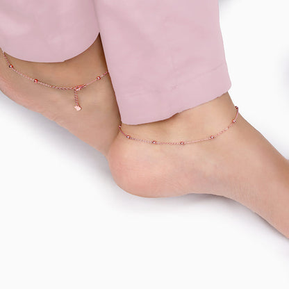 Rose Gold Your Simplicity Anklet