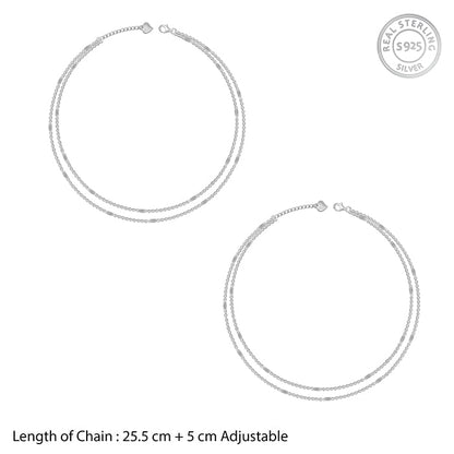 Silver Fantastic Shine Anklet