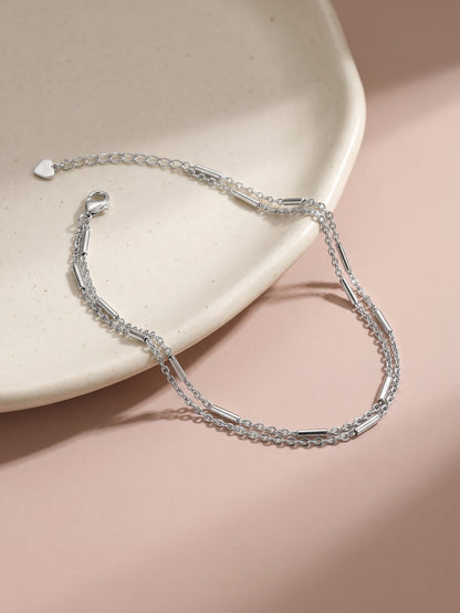 Silver Fantastic Shine Anklet