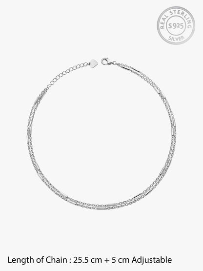 Silver Fantastic Shine Anklet