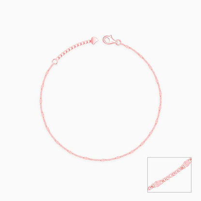 Rose Gold Express Affection Anklet