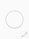 Silver Heart Anklet