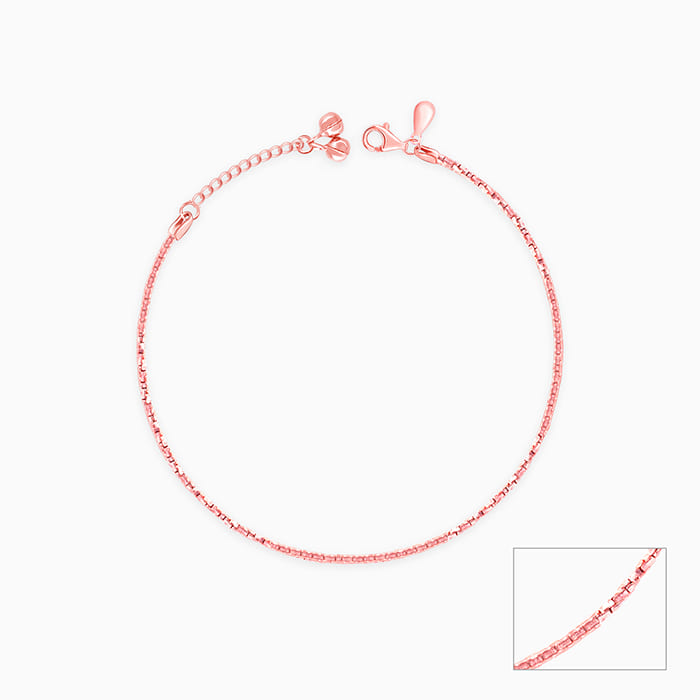 Rose Gold Sparkling Light Anklet