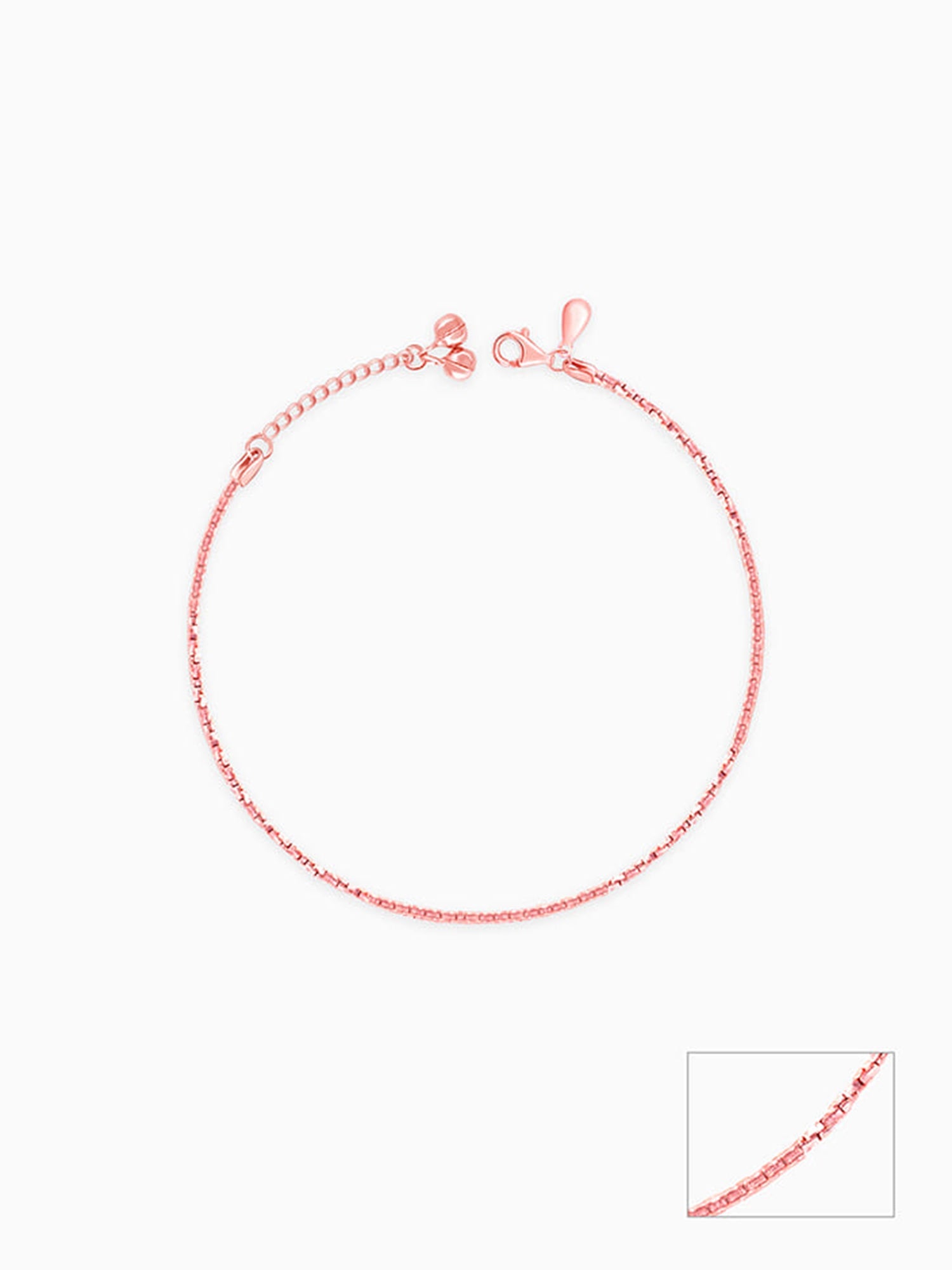 Rose Gold Sparkling Light Anklet