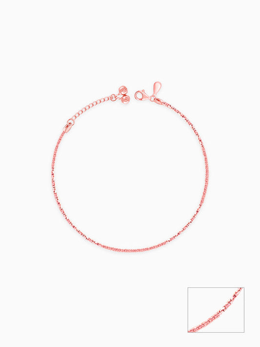 Rose Gold Sparkling Light Anklet