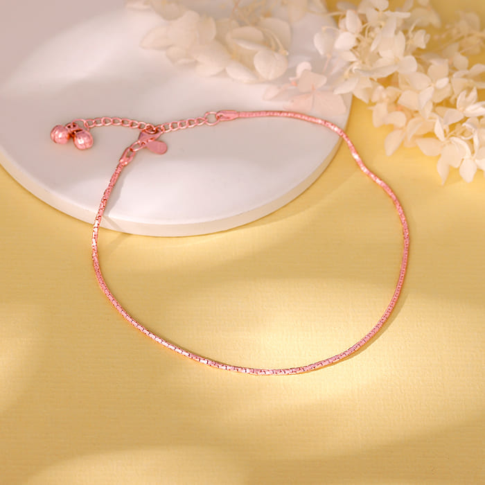 Rose Gold Sparkling Light Anklet