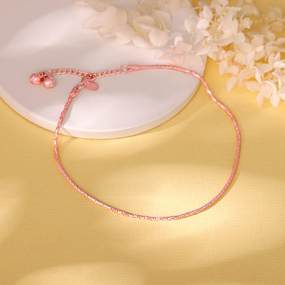 Rose Gold Sparkling Light Anklet