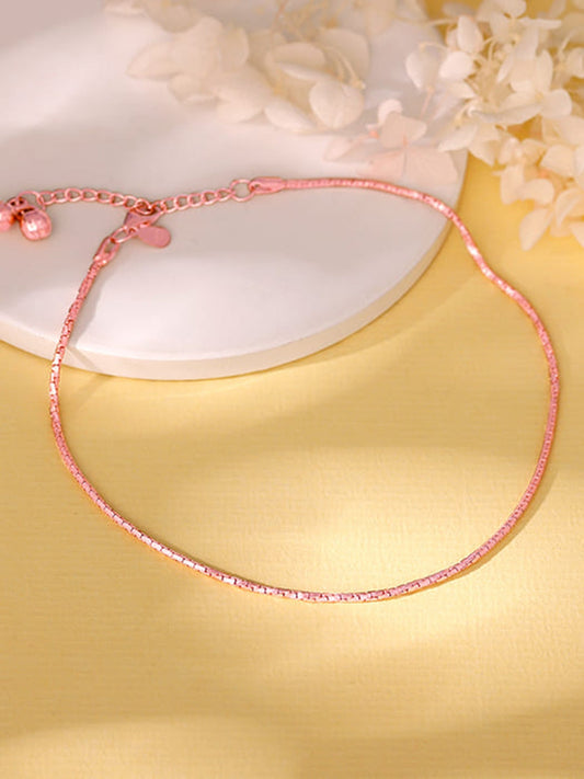 Rose Gold Sparkling Light Anklet