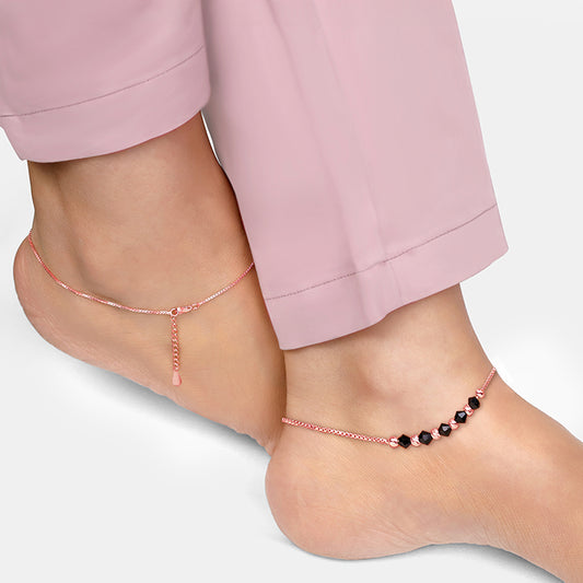 Rose Gold Gypsy Gleams Anklet