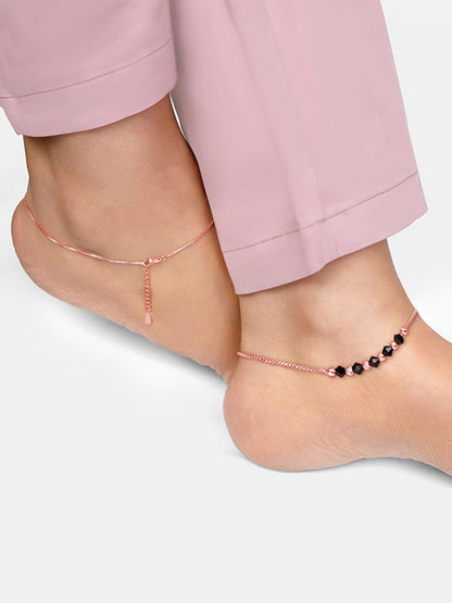 Rose Gold Gypsy Gleams Anklet