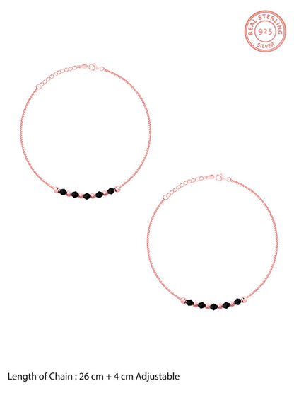 Rose Gold Gypsy Gleams Anklet