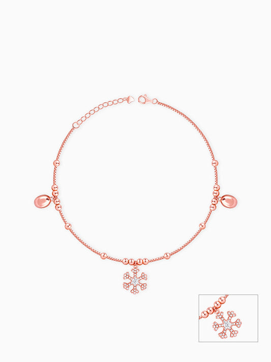Rose Gold Winter Wonderland Anklet