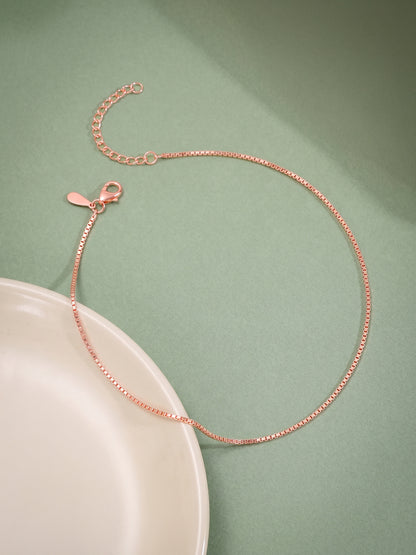 Rose Gold Glint Anklet