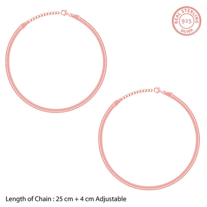 Rose Gold Snake Chain Anklet