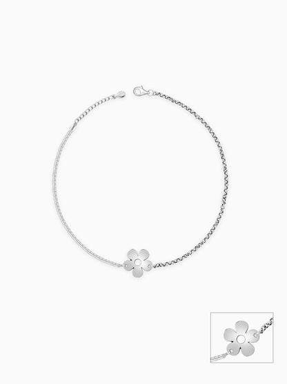 Silver Radiance Toe Anklet