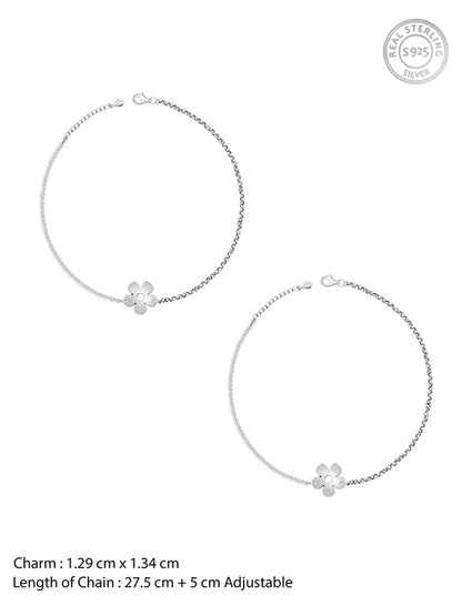 Silver Radiance Toe Anklet