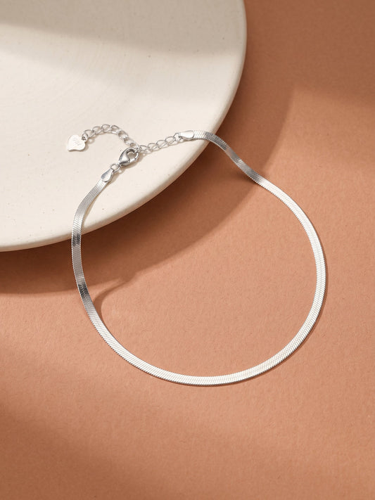 Silver Silver Aura Anklet