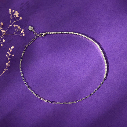 Silver Soft Glow Anklet