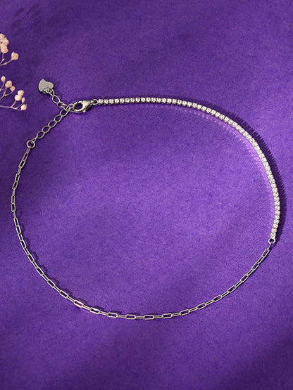 Silver Soft Glow Anklet