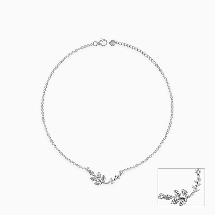 Silver Ivy Anklet - view 2