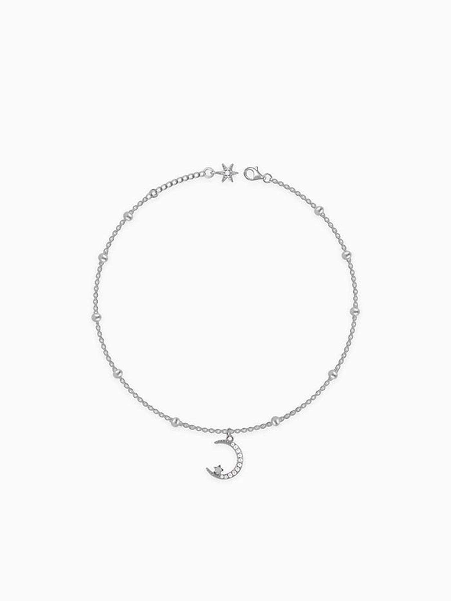 Silver Celestial Loop Anklet