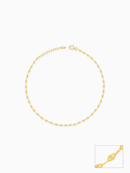 Golden Vintage Beauty Anklet