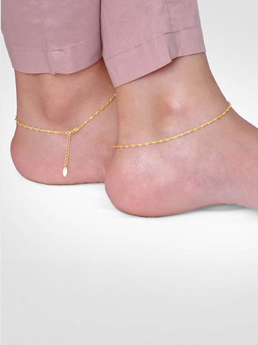 Golden Vintage Beauty Anklet