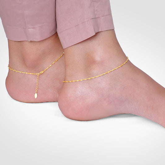 Golden Vintage Beauty Anklet