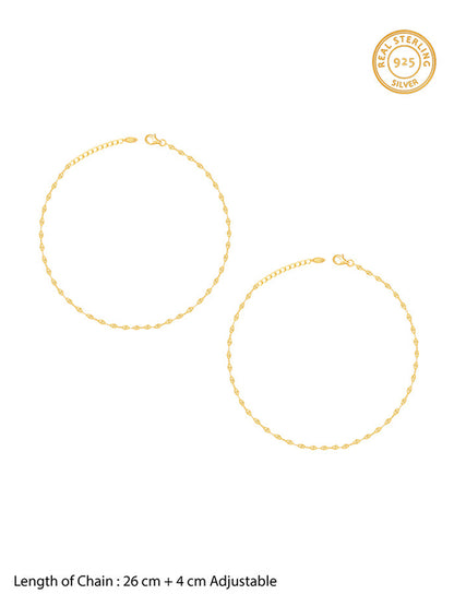 Golden Vintage Beauty Anklet