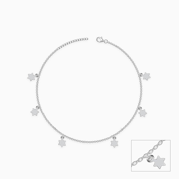 Silver Star Moment Anklet - view 3